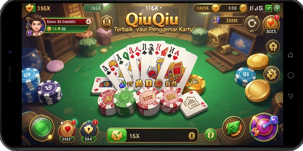 Screenshot gameplay QiuQiu yang seru dan menantang.