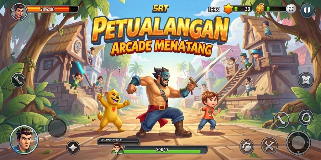 Screenshot menampilkan gameplay seru dan tantangan di 5RT.