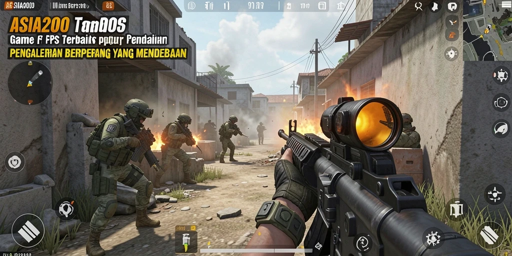 Tampilan gameplay mendebarkan dari ASIA200 dengan aksi yang intens.