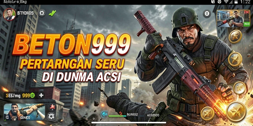 Screenshot gameplay BETON999 yang menampilkan pertarungan seru dan efek visual.
