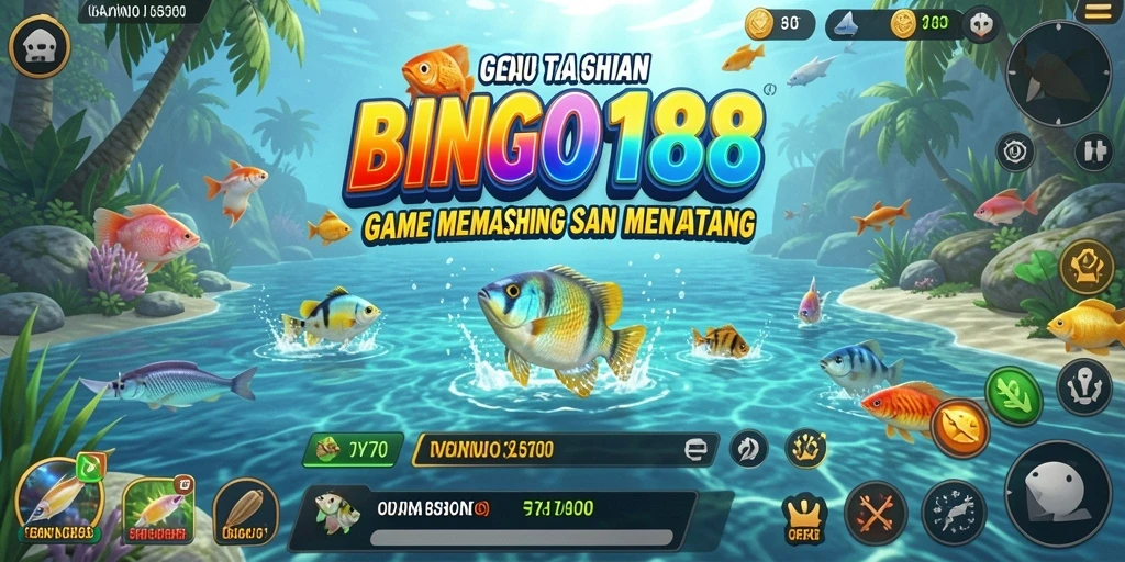 Tampilan gameplay BINGO188 dengan pengalaman memancing yang seru.