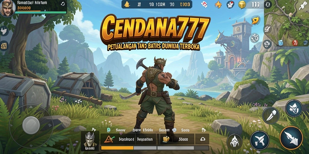 Screenshot CENDANA777 menampilkan petualangan seru di dunia terbuka.