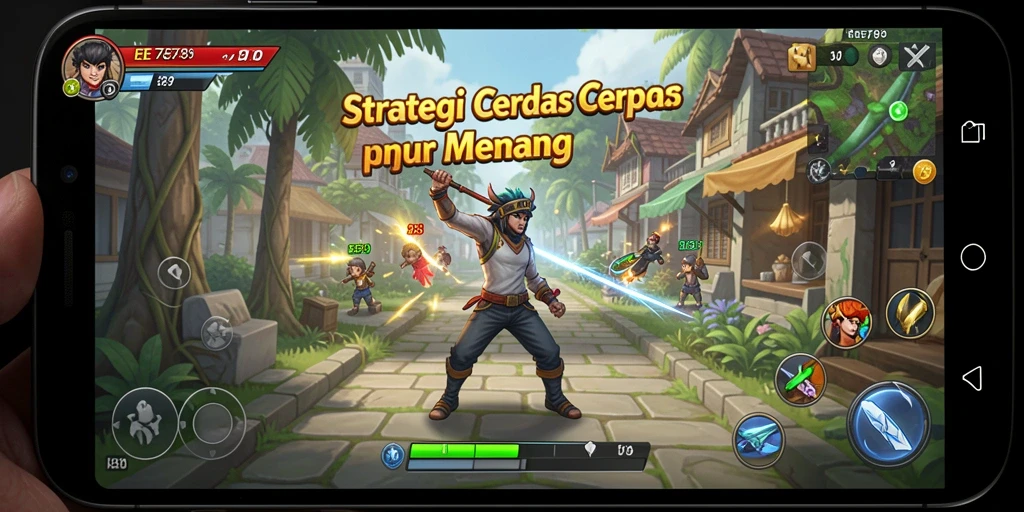 Tampilan gameplay EE789 menunjukkan pertempuran strategi yang seru.