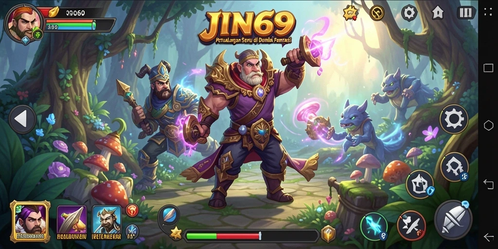 Tampilan gameplay JIN69 yang memukau dalam petualangan epik.