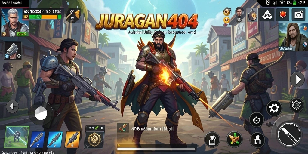 Tampilan antarmuka utama JURAGAN404 yang sederhana dan efektif.