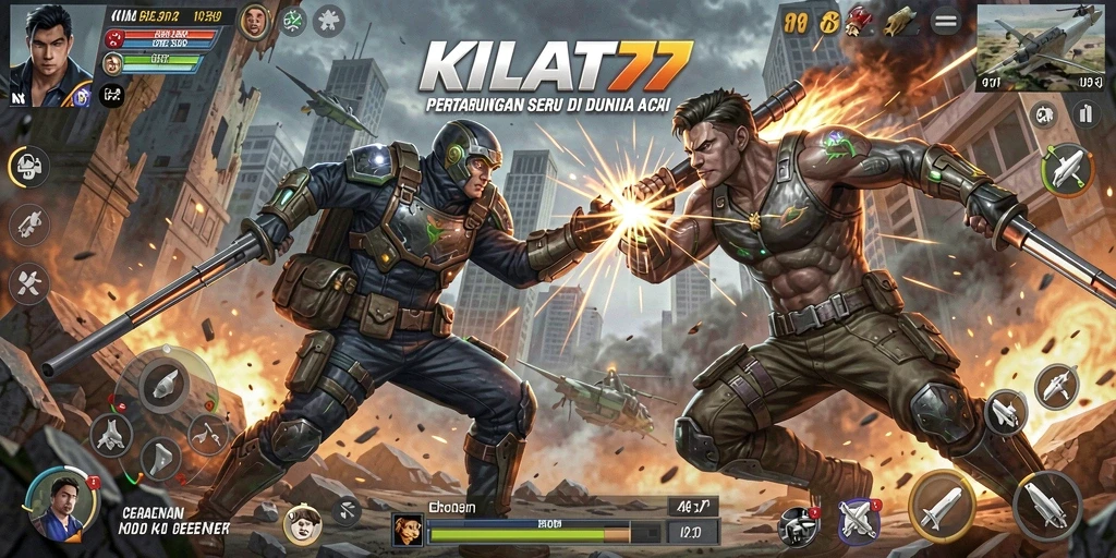 Tampilan gameplay KILAT77 yang mendebarkan dan penuh aksi.
