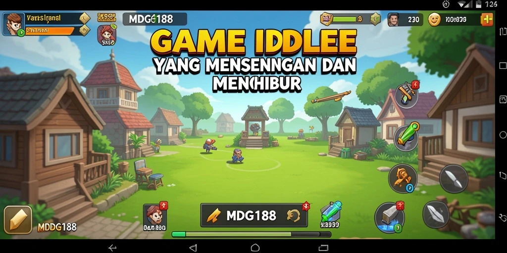 Screenshot MDG188 menunjukkan gameplay Idle yang menarik dan menghibur.