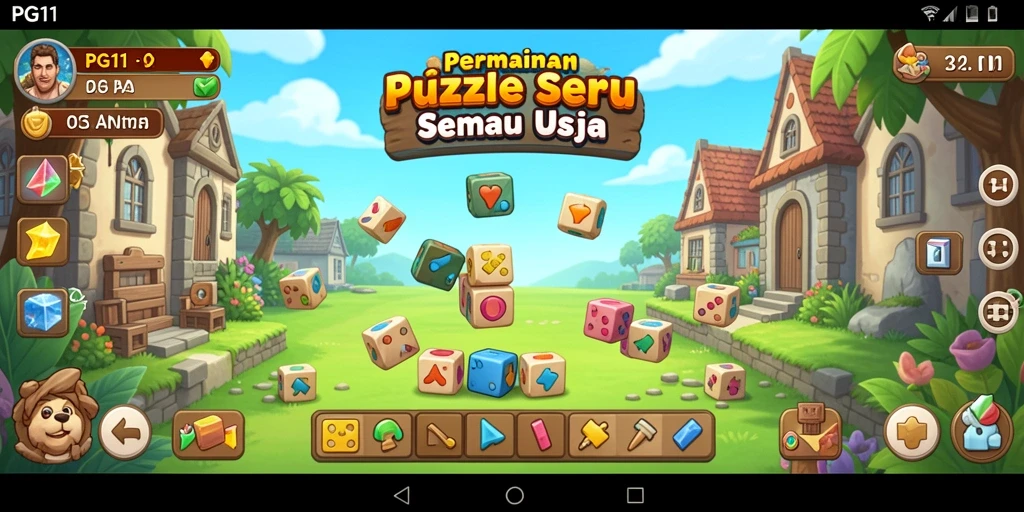 Tampilan gameplay PG11 dengan teka-teki menarik dan tantangan seru.