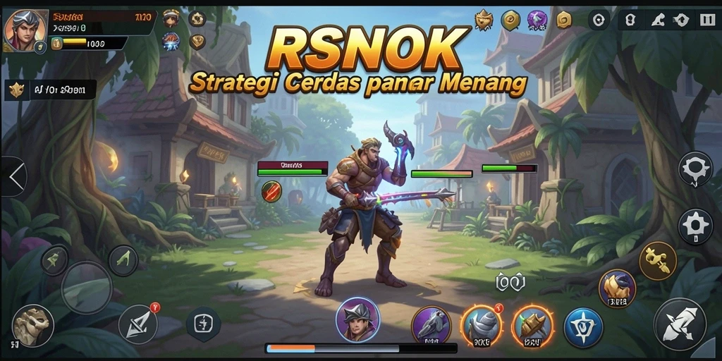 Screenshot gameplay RSNOK yang menampilkan aksi pertempuran strategi intens.