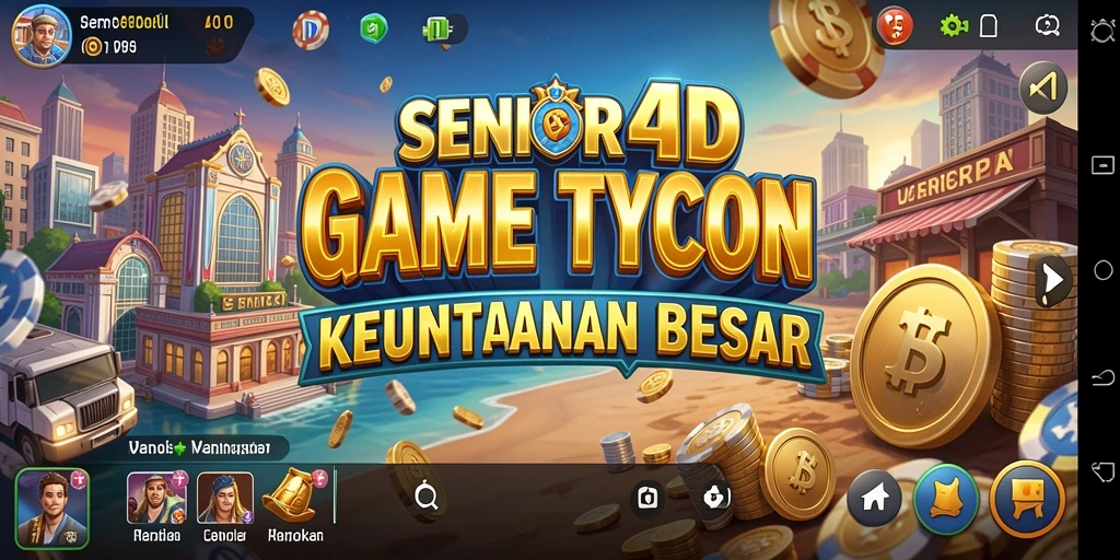 Tampilan gameplay Tycoon yang menarik di SENIOR4D.
