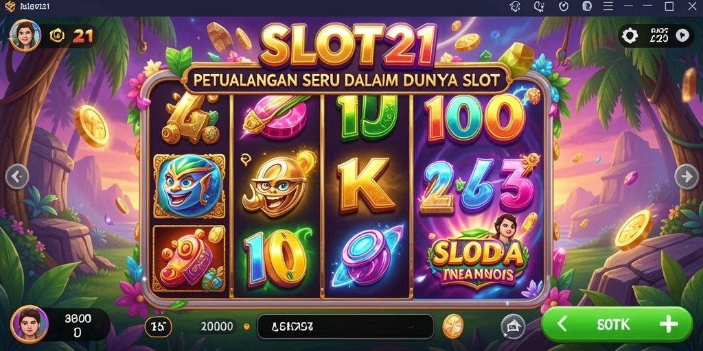 Tampilan gameplay SLOT21 yang seru dan mendebarkan.